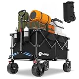 Sekey XXL Plus Bollerwagen Faltbar mit Bremsen 200L 200KG Belastbar, Extra...