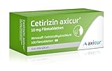 Cetirizin axicur 10 mg Filmtabletten, Linderung von Heuschnupfen und verbundener...