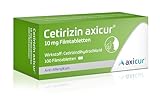 Cetirizin axicur 10 mg Filmtabletten, Linderung von Heuschnupfen und verbundener...