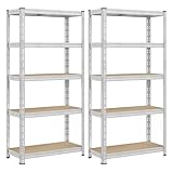 SONGMICS Schwerlastregal, 2er Set, Kellerregal, 40 x 90 x 180 cm, bis 875 kg...