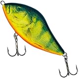 Salmo Slider Jerkbait Wobbler, Salmo Farben:Real Hot Perch,...