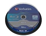 Verbatim BD-R Single Layer Blu-ray Rohlinge 25 GB, Blu-ray-Disc mit 6-facher...