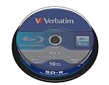 Verbatim BD-R Single Layer Blu-ray Rohlinge 25 GB, Blu-ray-Disc mit 6-facher...