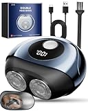 Mini Rasierer Herren Elektrisch, Elektrorasierer Herren mit LED-Anzeige &...