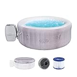 Bestway LAY-Z-SPA Cancun AirJet™ Whirlpool, 180 x 66 cm, 2-4 Personen, rund,...