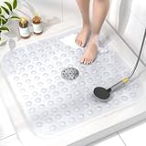 HITSLAM Duschmatte rutschfest, 53x53cm Antirutschmatte Dusche mit Saugnäpfen,...