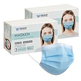 general merchandising 100 STÜCKE CE-zertifizierte OP-Masken | Blau OP-Maske mit...