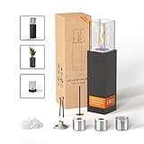 3 IN 1 Bio Ethanol Standkamin Wendelflamme Abnehmbare Ethanolkamine,...