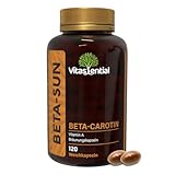 Vitassential Beta-Carotin - Hochdosiert Bräunungskapseln – Vitamin A Vorstufe...
