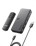 Anker HDMI-Switch, bidirektional, 4K bei 60 Hz, 4-in-1-Metall-Splitter mit...