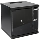 HMF 63406-02 Netzwerkschrank, Serverschrank 10 Zoll | 6 HE | 300 mm Tiefe | Voll...