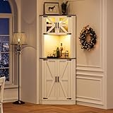 Lvifur Eck Küchenschrank mit Große Speicherkapazität,Buffetschrank mit 2...
