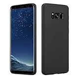 HSP Schwarze Hülle kompatibel mit Samsung Galaxy S8 | Premium TPU Silikon Case...