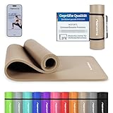 MSPORTS Gymnastikmatte Premium inkl. Tragegurt + Übungsposter + Workout App I...