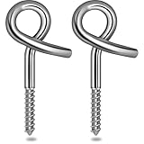 Poprkdre Sicherheits-Schaukelhaken, M10 | 2 STK. Deckenhaken mit Faden,...