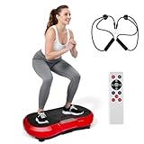 TLGREEN Vibrationsplatte Bis 180 KG,120 Stufen + 10 Trainingsprogramme, mit...