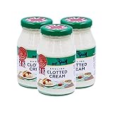 Food-United CLOTTED CREAM 3x 170g englischer Streich-Rahm-Creme im Glass von...