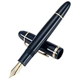 Jinhao X159 Füllfederhalter #8 Mittlere Feder, Blau mit goldenem Clip Acryl Big...