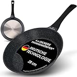 ZWIEGER Hochwertige Bratpfanne 28 cm – beschichtete Pfanne 28 cm, Aluguss,...