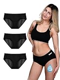TIICHOO Menstruationsunterwäsche Starke Blutung Periodenslip Damen Perioden...
