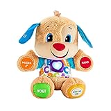 Fisher-Price Lernspaß-Hündchen mit DREI Stufen | sprechendes Kuscheltier mit...