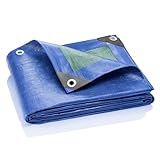 GardenMate 3x6m 90g/m² UNIVERSAL Gewebeplane GRÜN/BLAU Abdeckplane Schutzplane...