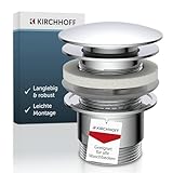 KIRCHHOFF Design Universal Waschbecken Ablaufgarnitur, Pop Up...