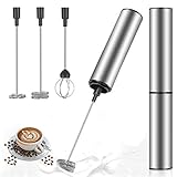MOSUO Elektrischer Milchaufschäumer, wiederaufladbar, USB und Mini-Handmixer...