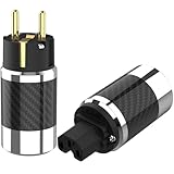 CFB-4E(G) HiFi Schuko Netzstecker SCHUKO Stromstecker, 2-polig...