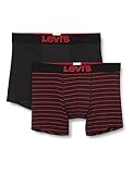 Levi's Herren Boxer Underwear, Red / Black, XL