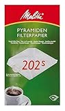 Melitta Pyramiden-Filterpapier 202 S, Weiß, 100 Stück