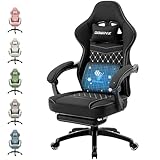 Dowinx Gaming Stuhl mit Taschenfederkissen, Massage Gaming Sessel mit...