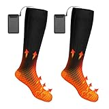 Beheizte Socken Beheizbare Socken Damen Herren,4000 mAh Elektrische Warme Socken...