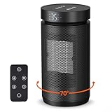 Energiesparender Heizlüfter 1500W, Leise Elektroheizung mit Thermostat,...