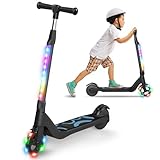 SISIGAD E Scooter Kinder für 6-12 Jahre, E Roller Kinder 5.3 Zoll Kinderroller...