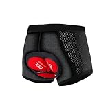 WVWMYM Fahrradhose Herren Gepolstert, Radlerhose Herren 5D Gepolstert...