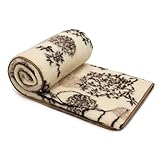 Merino Wolldecke Schurwolle 140x200 cm - Kuscheldecke aus 100% Merino Schafwolle...