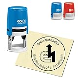 Stempel Adressstempel personalisiert - Elektriker - rund ∅ 40mm...