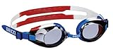 Beco Unisex – Erwachsene''Macao ' Profischwimmbrille, blau/weiß/rot, One size