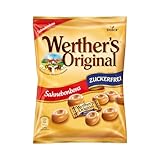 Werther's Original – 1 x 70g – Zuckerfreie Sahnebonbons mit leckerem...