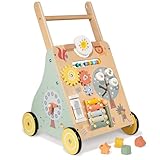 Baby Lauflernwagen Holz, Lauflernhilfe zum Holz, Montessori Spielzeug...