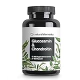 Glucosamin & Chondroitin – 180 Kapseln mit Vitamin C – trägt zu einer...