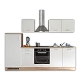 Stella Trading ANDY Moderne Küchenzeile ohne Elektrogeräte Eiche Sonoma Optik,...