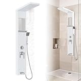 Froadp Duschpaneel Regendusche Edelstahl Duschsystem 5-Funktion Wandmontage...