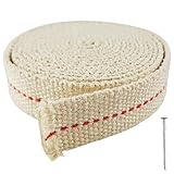 CZ Store Lampendocht |2 M X20 MM Baumwollrolle für Petroleumlampe, Öllampe,...
