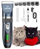 oneisall Leise Schermaschine Katze Hunde, Profi Haarschneidemaschine für...