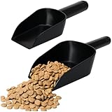 com-four® 2x Futterschaufel zum Portionieren von Tierfutter (23 cm | 26,5 cm)...