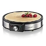 Cloer 6630 Crêpes-Maker, für süße oder herzhafte Crepes mit 30 cm Ø, 1200...