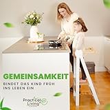 practical living e* Lernturm Montessori Platzsparend und höhenverstellbar aus...