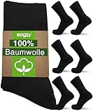 sogzz Herrensocken aus 100% Baumwolle für Business & Freizeit | 6 Paar | Herren...